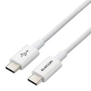 ELECOM USB2.0ケーブル TypeC-TypeC やわらか耐久 長さ1.2m ホワイト USB2.0ケーブル TypeC-TypeC やわらか耐久 長さ1.2m ホワイト MPA-CCYS12NWH
