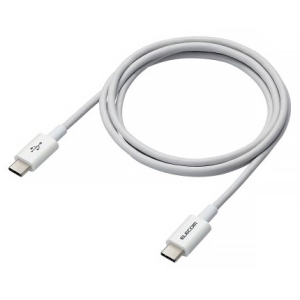 ELECOM USB2.0ケーブル TypeC-TypeC やわらか耐久 長さ1.2m ホワイト USB2.0ケーブル TypeC-TypeC やわらか耐久 長さ1.2m ホワイト MPA-CCYS12NWH 画像2