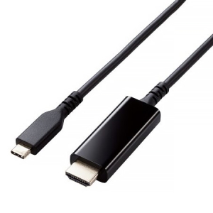ELECOM HDMI映像変換ケーブル TypeC-HDMI 高耐久タイプ 長さ3m HDMI映像変換ケーブル TypeC-HDMI 高耐久タイプ 長さ3m MPA-CHDMIS30BK