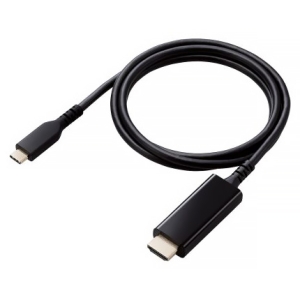ELECOM HDMI映像変換ケーブル TypeC-HDMI 高耐久タイプ 長さ1m HDMI映像変換ケーブル TypeC-HDMI 高耐久タイプ 長さ1m MPA-CHDMIS10BK 画像2