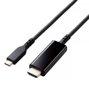 ELECOM HDMI映像変換ケーブル TypeC-HDMI 高耐久タイプ 長さ2m MPA-CHDMIS20BK