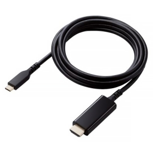 ELECOM HDMI映像変換ケーブル TypeC-HDMI 高耐久タイプ 長さ2m HDMI映像変換ケーブル TypeC-HDMI 高耐久タイプ 長さ2m MPA-CHDMIS20BK 画像2