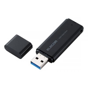 ELECOM 外付けポータブルSSD 250GB USB3.2Gen1対応 ブラック ESD-EMC0250GBK