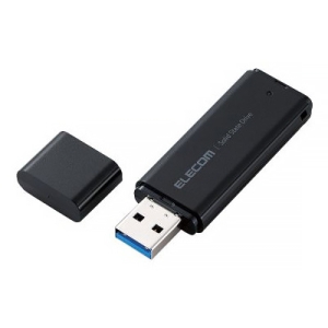ELECOM 外付けポータブルSSD 1TB USB3.2Gen1対応 ブラック 外付けポータブルSSD 1TB USB3.2Gen1対応 ブラック ESD-EMC1000GBK