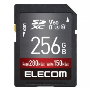 ELECOM SDXCメモリカード 256GB Class10 UHS-&#8545; U3 V60 データ復旧サービス付 SDXCメモリカード 256GB Class10 UHS-&#8545; U3 V60 データ復旧サービス付 MF-FS256GU23V6R