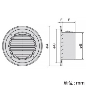 バクマ工業 【受注生産品】丸・平型換気口 フラットタイプ アミ付 10メッシュ ステンレス製 シルバーメタリックライト 100φ用 【受注生産品】丸・平型換気口 フラットタイプ アミ付 10メッシュ ステンレス製 シルバーメタリックライト 100φ用 B-100TVN-A10 画像2