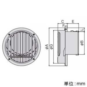 バクマ工業 【受注生産品】平型ドレン受け付換気口 ルーバー脱着式 低圧損 取付穴付 ステンレス製 シルバーメタリックライト 125φ用 【受注生産品】平型ドレン受け付換気口 ルーバー脱着式 低圧損 取付穴付 ステンレス製 シルバーメタリックライト 125φ用 DC-125TG 画像2