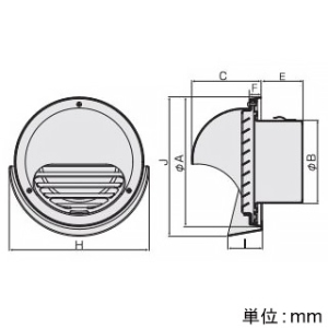 バクマ工業 【受注生産品】丸型フード付換気口 フード・ルーバー脱着式 水切り付 低圧損 アミ付 10メッシュ 取付穴付 ステンレス製 シルバーメタリックライト 100φ用 【受注生産品】丸型フード付換気口 フード・ルーバー脱着式 水切り付 低圧損 アミ付 10メッシュ 取付穴付 ステンレス製 シルバーメタリックライト 100φ用 KN-100SMV2-A10 画像2