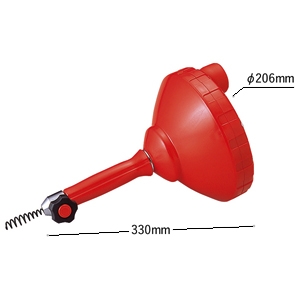 アサダ 排水管清掃機 ≪ドレンクリーナH75≫ ドロップヘッド仕様 清掃能力φ20〜75mm 排水管清掃機 ≪ドレンクリーナH75≫ ドロップヘッド仕様 清掃能力φ20〜75mm DH75D 画像3