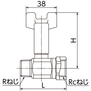 オンダ製作所 BS3型 R3/4×Rc3/4 BS3型 R3/4×Rc3/4 BS3-20 画像2