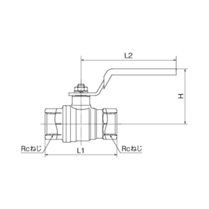 オンダ製作所 FF型(フルボール) RoHS指令対応 Rc3/4×Rc3/4 グリーンレバーハンドル FF型(フルボール) RoHS指令対応 Rc3/4×Rc3/4 グリーンレバーハンドル G-FF-20 画像2
