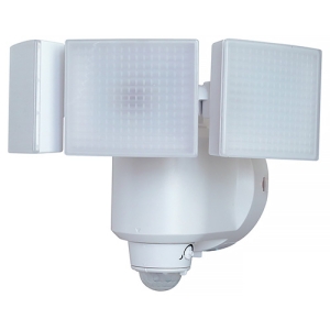 マスプロ センサーライト LEDパネル3灯タイプ 高輝度白色LED 防水IPX5 MSL4