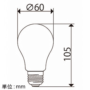 ビートソニック LED電球 一般電球タイプ 《The Bulb60》 口金E26 LED電球 一般電球タイプ 《The Bulb60》 口金E26 LDF107D 画像2