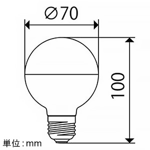 ビートソニック LED電球 ボール電球タイプ 《Ball70》 口金E26 LED電球 ボール電球タイプ 《Ball70》 口金E26 LDF105D 画像2