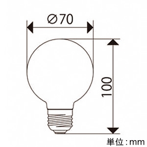 ビートソニック LED電球 ボール電球タイプ 《Ball70》 口金E26 LED電球 ボール電球タイプ 《Ball70》 口金E26 LDF91D 画像2