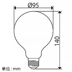 ビートソニック 【生産完了品】LED電球 ボール電球タイプ 《Ball95》 口金E26 Frost LED電球 ボール電球タイプ 《Ball95》 口金E26 Frost LDF74 画像2