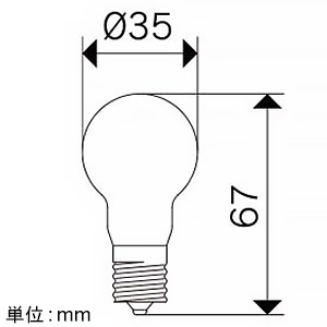 ビートソニック 【生産完了品】LED電球 側面円すい形 PS35 口金E17 LED電球 側面円すい形 PS35 口金E17 LDF85 画像2