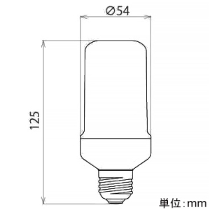 ビートソニック LED炎セラピー 直立型 口金E26 LED炎セラピー 直立型 口金E26 LDT5 画像3