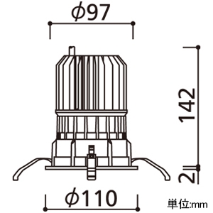 オーデリック LEDベースダウンライト M形 反射板タイプ C1500・C1000 CDM-T35Wクラス/FHT32Wクラス・JR12V-50Wクラス/白熱灯器具100Wクラス LED一体型 白色 埋込穴φ100 配光角53° 白色コーンタイプ オフホワイト LEDベースダウンライト M形 反射板タイプ C1500・C1000 CDM-T35Wクラス/FHT32Wクラス・JR12V-50Wクラス/白熱灯器具100Wクラス LED一体型 白色 埋込穴φ100 配光角53° 白色コーンタイプ オフホワイト XD703201 画像2