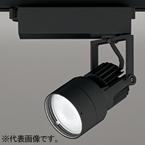 オーデリック LEDスポットライト プラグタイプ C1950 CDM-T35Wクラス LED一体型 温白色 非調光タイプ ナロー配光 レール取付専用 電源装置付属 マットブラック XS412606
