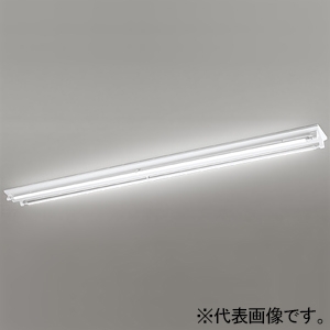 オーデリック LEDベースライト ≪LED-TUBE≫ 直付型 逆富士型(幅広) 2灯用 110形 6000lmタイプ Hf86W×2灯相当 LEDランプ型 口金R17d 片側給電・片側配線タイプ 昼光色 非調光タイプ XL251538P1A