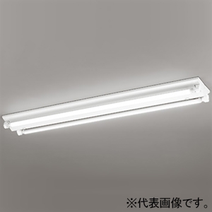 オーデリック LEDベースライト ≪LED-TUBE≫ 高演色LED 直付型 逆富士型 2灯用 40形 2500lmタイプ Hf32W定格出力×2灯相当 LEDランプ型 口金G13 片側給電・片側配線タイプ 電球色 非調光タイプ XL551147R1E