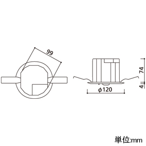 オーデリック LED非常用照明器具 電池内蔵形(専用形) 埋込型 M形 中天井(〜6m)用 ハロゲン30W相当 LED一体型 昼白色 埋込穴φ100 自己点検機能付 ホワイト LED非常用照明器具 電池内蔵形(専用形) 埋込型 M形 中天井(〜6m)用 ハロゲン30W相当 LED一体型 昼白色 埋込穴φ100 自己点検機能付 ホワイト OR036607P2 画像2