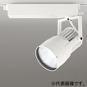 オーデリック LEDスポットライト プラグタイプ ハロゲン500W相当 LED一体型 温白色 位相制御調光型 LC214専用 レール取付専用 配光変換パネル付 オフホワイト OE033035J