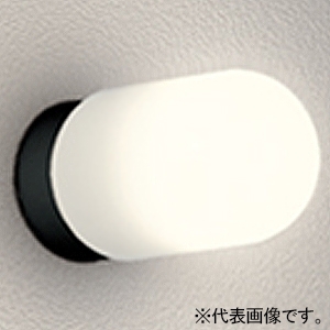 オーデリック LEDバスルームライト 防雨・防湿型 高演色LED 白熱灯器具60W相当 LED電球一般形 口金E26 昼白色 壁面・天井面・傾斜面取付兼用 黒色 OG254767NR