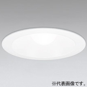 オーデリック LEDベースダウンライト M形(一般型) 幅広タイプ 高演色LED 白熱灯器具60W相当 LED電球一般形 口金E26 昼白色 非調光タイプ 拡散配光 埋込穴φ150 オフホワイト OD301081NR