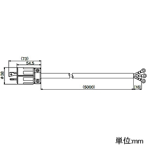 アメリカン電機 プラグ付コードセット ナイロンカバー 引掛形 接地形2P 15A 125V VCT2㎟×5m プラグ付コードセット ナイロンカバー 引掛形 接地形2P 15A 125V VCT2㎟×5m 3112N-CS 画像2