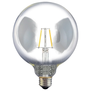 東西電気産業 LEDフィラメント電球 ボール形 G形 クリア E26口金 2700K 調光対応 白熱電球25W相当 TZG125E26C-2-100/27