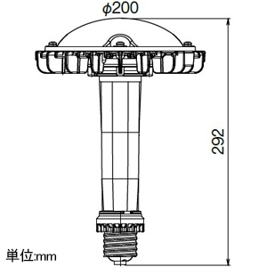 岩崎電気 LEDランプ ≪LEDioc LEDアイランプSP≫ 高天井用 屋内専用 下向き点灯 60W クラス1000 水銀ランプ300W相当 昼白色 E39口金 LEDランプ ≪LEDioc LEDアイランプSP≫ 高天井用 屋内専用 下向き点灯 60W クラス1000 水銀ランプ300W相当 昼白色 E39口金 LDRS60N-H-E39/HB 画像2