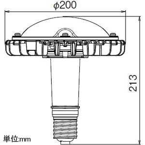 岩崎電気 LEDランプ ≪LEDioc LEDアイランプHB≫ 高天井用 屋内専用 下向き点灯 100V用 34W 昼白色 E39口金 LEDランプ ≪LEDioc LEDアイランプHB≫ 高天井用 屋内専用 下向き点灯 100V用 34W 昼白色 E39口金 LDR34N-H-E39/HBA 画像2