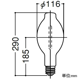 岩崎電気 セラミックメタルハライドランプ ≪FECセラルクスエースEX≫ 水平点灯形 220W FECスタータ内蔵形 BH形 拡散形 ラージバルブタイプ 白色 E39口金 セラミックメタルハライドランプ ≪FECセラルクスエースEX≫ 水平点灯形 220W FECスタータ内蔵形 BH形 拡散形 ラージバルブタイプ 白色 E39口金 M220FCLSH-WW/BH-L 画像2