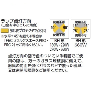 岩崎電気 セラミックメタルハライドランプ ≪FECセラルクスエースEX≫ 水平点灯形 220W FECスタータ内蔵形 BH形 拡散形 ラージバルブタイプ 白色 E39口金 セラミックメタルハライドランプ ≪FECセラルクスエースEX≫ 水平点灯形 220W FECスタータ内蔵形 BH形 拡散形 ラージバルブタイプ 白色 E39口金 M220FCLSH-WW/BH-L 画像3