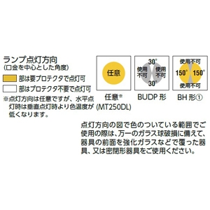 岩崎電気 高演色形メタルハライドランプ ≪アイ クリーンエース≫ 250W 始動器内蔵形 透明形 E39口金 高演色形メタルハライドランプ ≪アイ クリーンエース≫ 250W 始動器内蔵形 透明形 E39口金 MT250DL 画像3