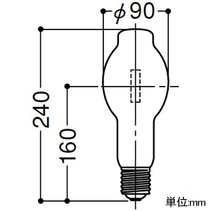 岩崎電気 高圧ナトリウムランプ ≪FECサンルクスエース≫ 110W FECスタータ内蔵形 拡散形 E39口金 高圧ナトリウムランプ ≪FECサンルクスエース≫ 110W FECスタータ内蔵形 拡散形 E39口金 NH110FLS 画像2