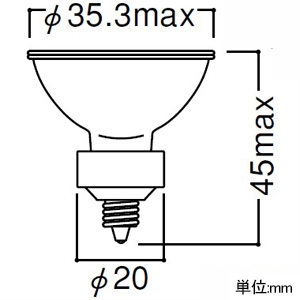 岩崎電気 ハロゲン電球 ≪アイ ダイクロクールハロゲン≫ 12V用 20W φ35mm カバーガラス付 ビーム開き8°EZ10口金 ハロゲン電球 ≪アイ ダイクロクールハロゲン≫ 12V用 20W φ35mm カバーガラス付 ビーム開き8°EZ10口金 JR12V20WUV/NK3EZ 画像2