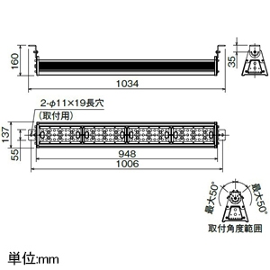 岩崎電気 LED高天井用照明器具 ≪LEDioc DEPOLINER≫ 屋内・軒下用 120Wタイプ 水銀ランプ400W相当 横長配光 昼白色 電源ユニット内蔵形 LED高天井用照明器具 ≪LEDioc DEPOLINER≫ 屋内・軒下用 120Wタイプ 水銀ランプ400W相当 横長配光 昼白色 電源ユニット内蔵形 ELBW12001W/NSAN9/BK 画像2