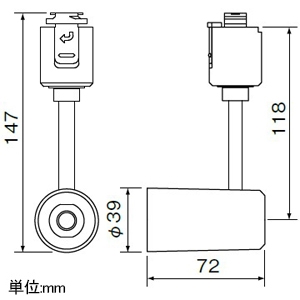 岩崎電気 LEDスポットライト ≪LEDioc≫ プラグ式 配線ダクト専用 LEDアイランプ・ハロゲン電球用 口金E11 ランプ・レール別売 LEDスポットライト ≪LEDioc≫ プラグ式 配線ダクト専用 LEDアイランプ・ハロゲン電球用 口金E11 ランプ・レール別売 JSP16011/W 画像2