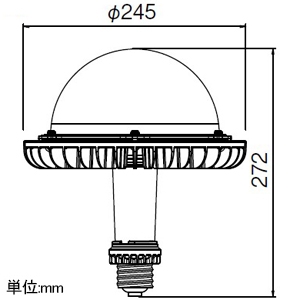 岩崎電気 【受注生産品】LEDランプ ≪LEDioc LEDアイランプSP-W≫ 高天井用 屋内専用 下向き点灯 89W 電球色 E39口金 【受注生産品】LEDランプ ≪LEDioc LEDアイランプSP-W≫ 高天井用 屋内専用 下向き点灯 89W 電球色 E39口金 LDGS89L-H-E39/HB 画像2