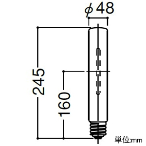 岩崎電気 高圧ナトリウムランプ ≪FECツインサンルクスエース≫ 180W FECスタータ内蔵形 透明形 E39口金 高圧ナトリウムランプ ≪FECツインサンルクスエース≫ 180W FECスタータ内蔵形 透明形 E39口金 NHT180TW-LS 画像2