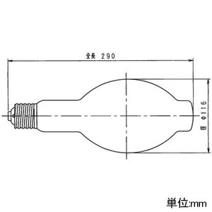 岩崎電気 【受注生産品】セラミックメタルハライドランプ ≪FECセラルクスエースEX≫ 電柱共架用 水平点灯形 220W FECスタータ内蔵形 拡散形 E39口金 【受注生産品】セラミックメタルハライドランプ ≪FECセラルクスエースEX≫ 電柱共架用 水平点灯形 220W FECスタータ内蔵形 拡散形 E39口金 M220FCLSH-WW/BH-DKL 画像2