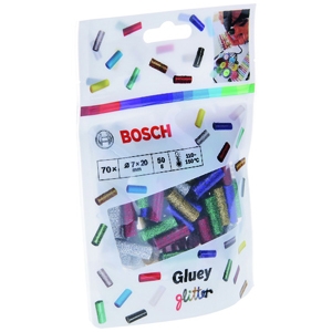 BOSCH グルーチップ コードレスグルーペングルーイ(Gluey)用 直径7×長さ20mm グリッター 1袋70本入 2608002006