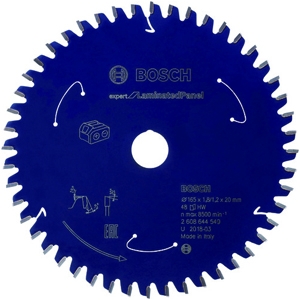 BOSCH チップソーエキスパート コードレス工具専用 木工用 外径165mm 刃数48枚 2608644509