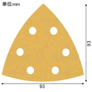 BOSCH デルタサンダーペーパー C470 マジック式 外径93mm 粒度#180 吸塵用6穴 5枚入 デルタサンダーペーパー C470 マジック式 外径93mm 粒度#180 吸塵用6穴 5枚入 2608900828 画像2