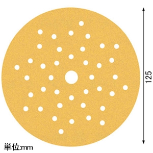 BOSCH マルチホールペーパー C470 マジック式 φ125mm 粒度#120 5枚入 マルチホールペーパー C470 マジック式 φ125mm 粒度#120 5枚入 2608901096 画像2