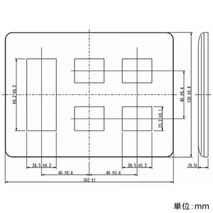 神保電器 コンセントプレート 3連用 7(3+2+2)個口 コンセントプレート 3連用 7(3+2+2)個口 WJE-322 画像2