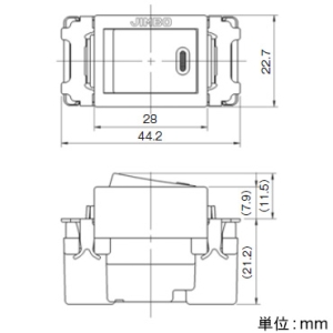 神保電器 埋込スイッチ 4路 ピュアホワイト 埋込スイッチ 4路 ピュアホワイト JEC-BN-4-PW 画像3